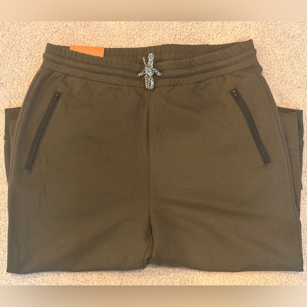Men's Casual Joggers in Olive Green